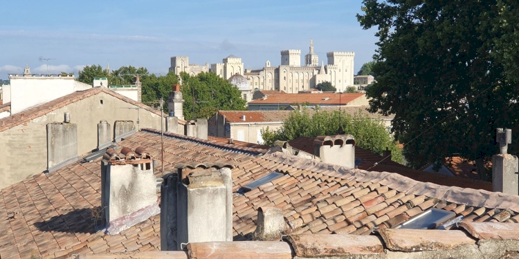 Contrôle de toiture à Avignon : vue imprenable sur le palais des papes